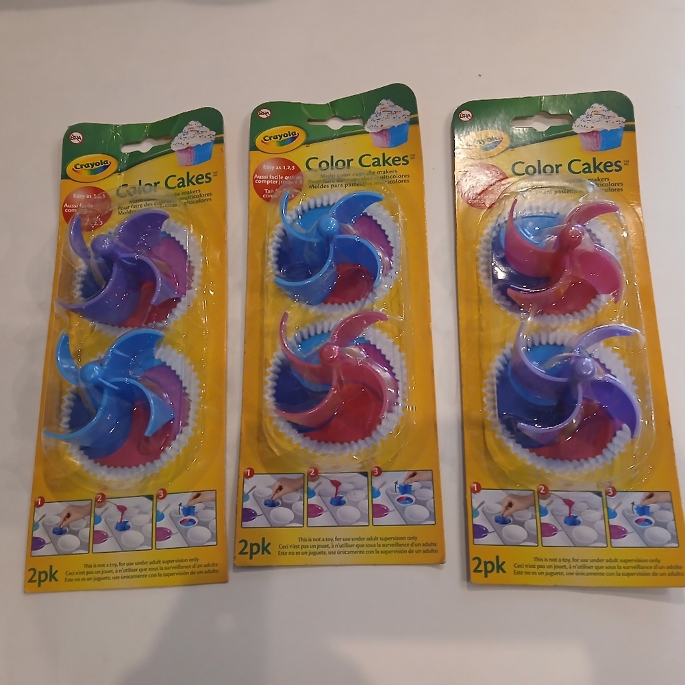 Crayola Color CupCake Maker 2-Pack Blue, Pink, and Purple